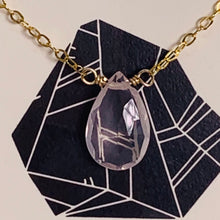 Load image into Gallery viewer, Rose Quartz Necklace by Eleven Love
