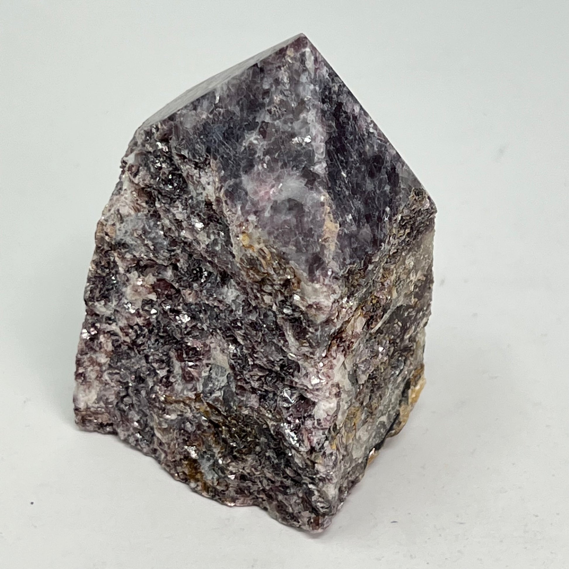 Lepidolite - Rough Base, Polished Top