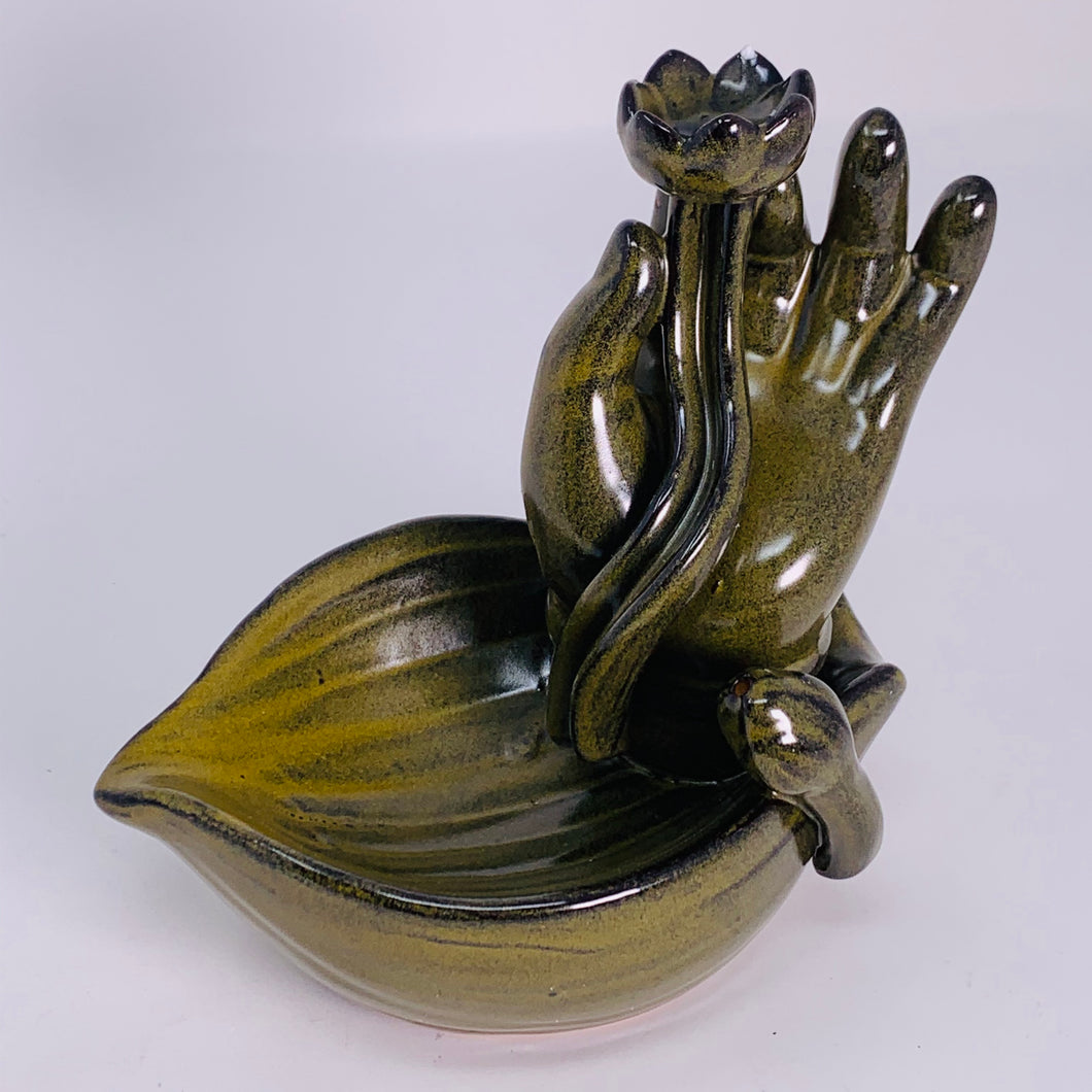 Incense Holder Ceramic Backflow Burner - Mudra