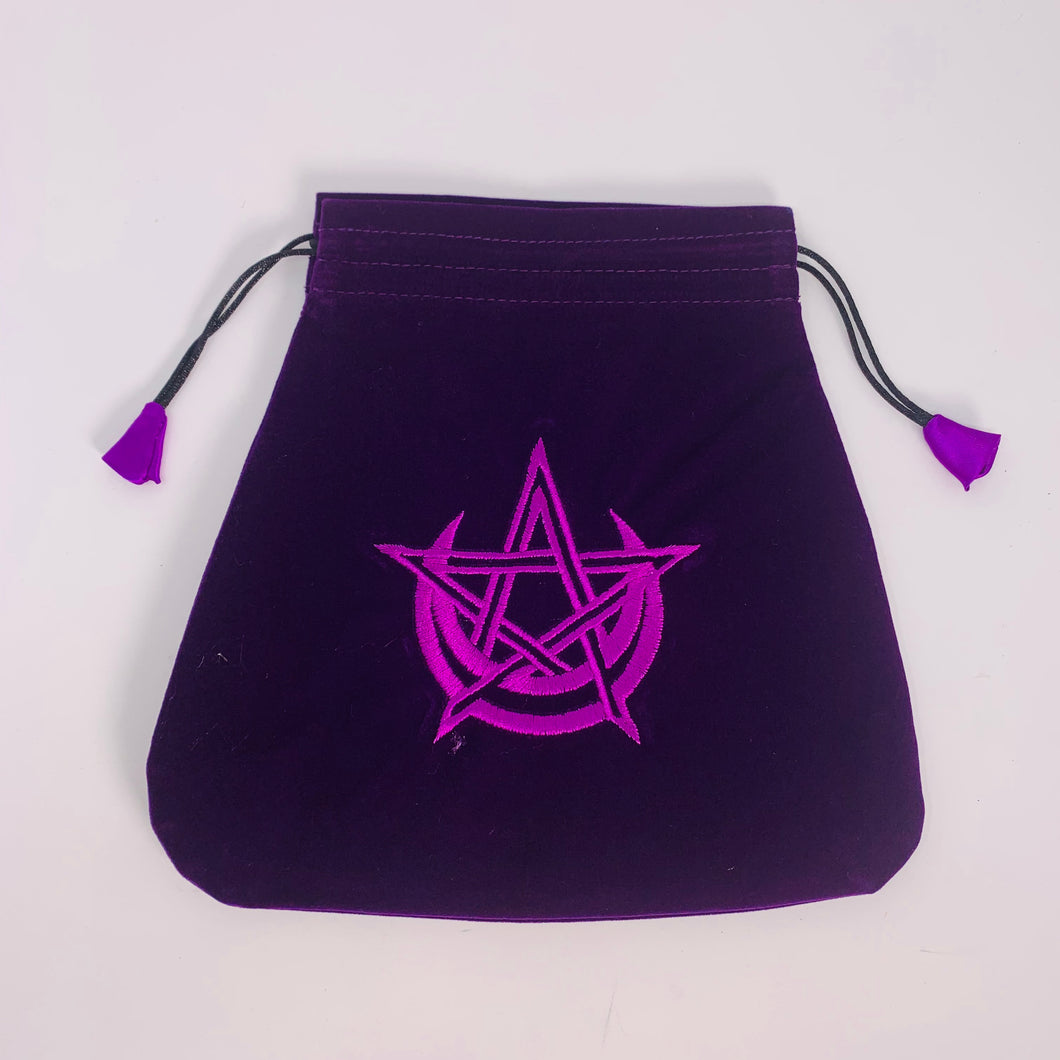 Pagan Moon Velvet Tarot Bag