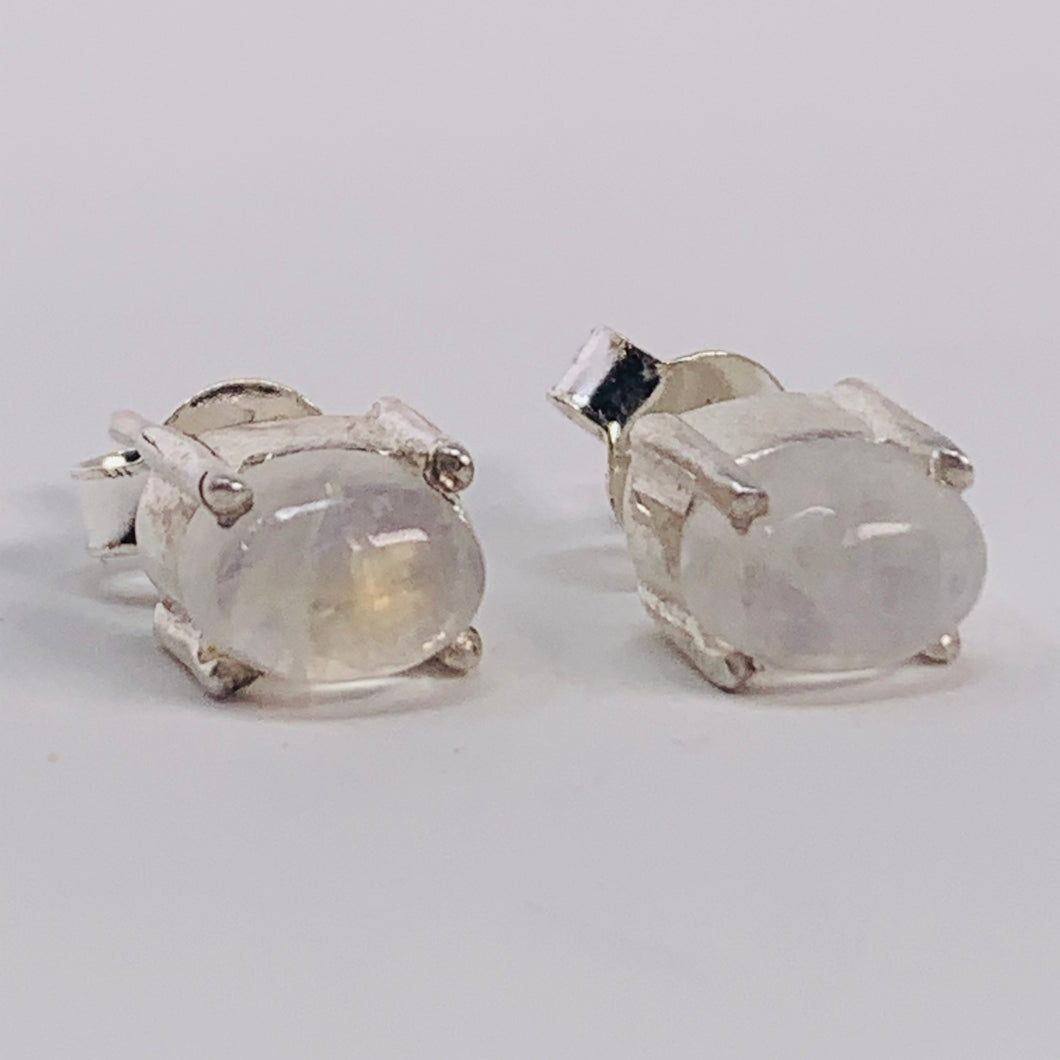 Earrings - Moonstone (oval)