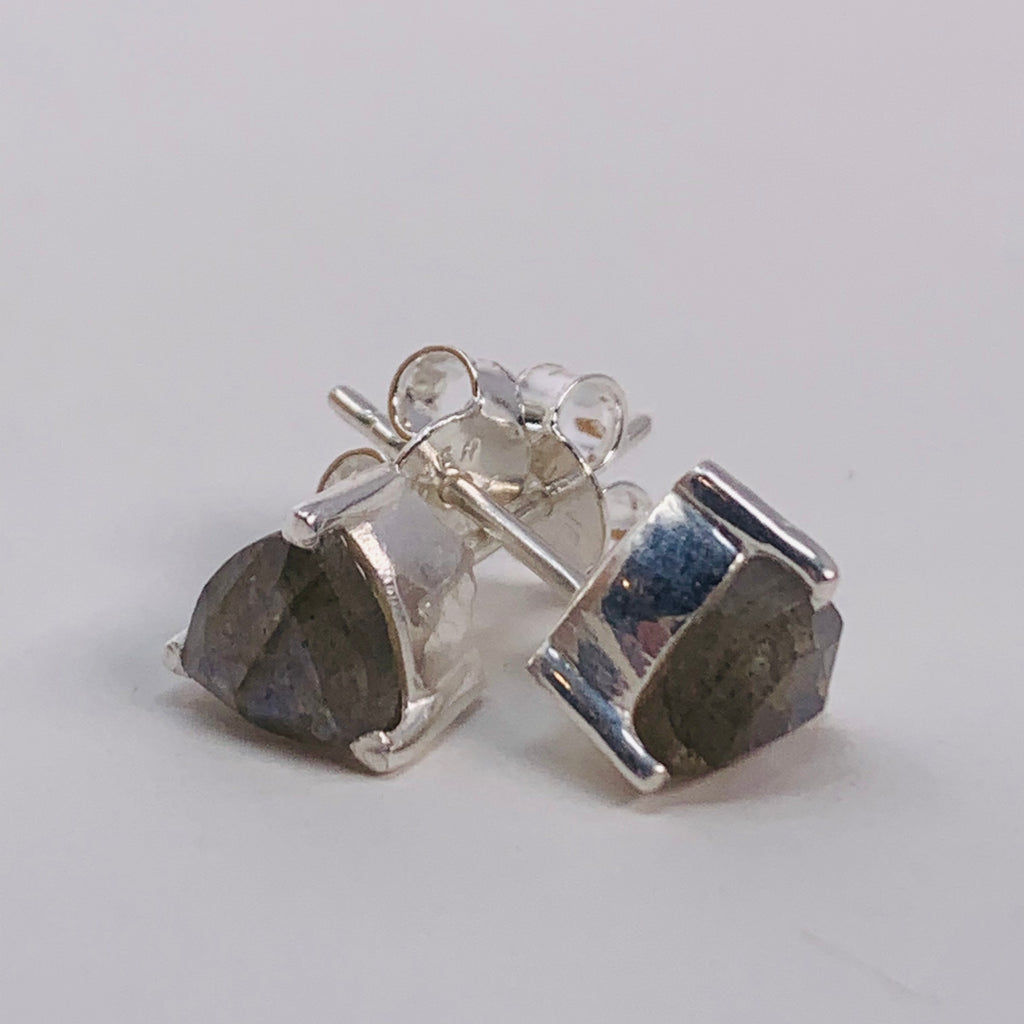 Earrings - Labradorite (triangle)