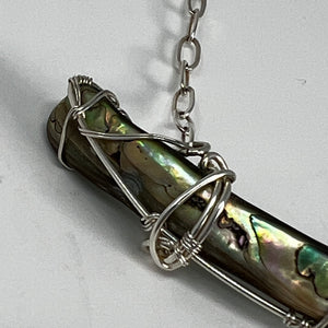 Abalone Pendant on Sterling Silver by Amy Nicholls