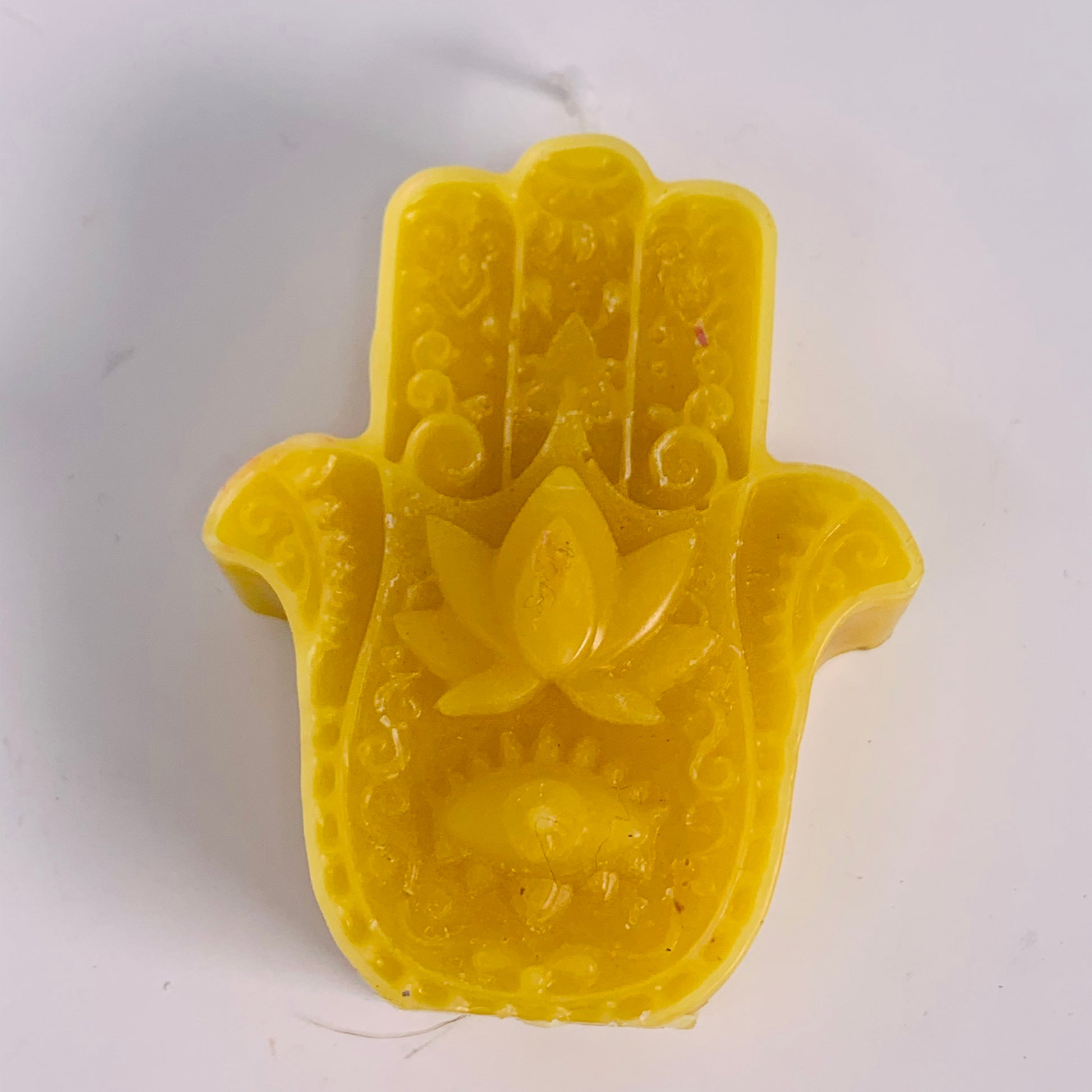 Beeswax Candle - Hamsa Healing Hand