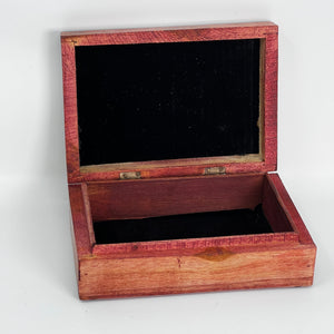 Wooden Box - Carved Pentacle