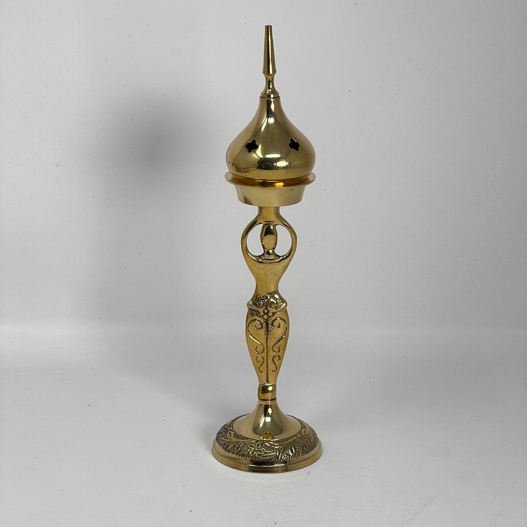 Goddess Incense Burner (Brass)