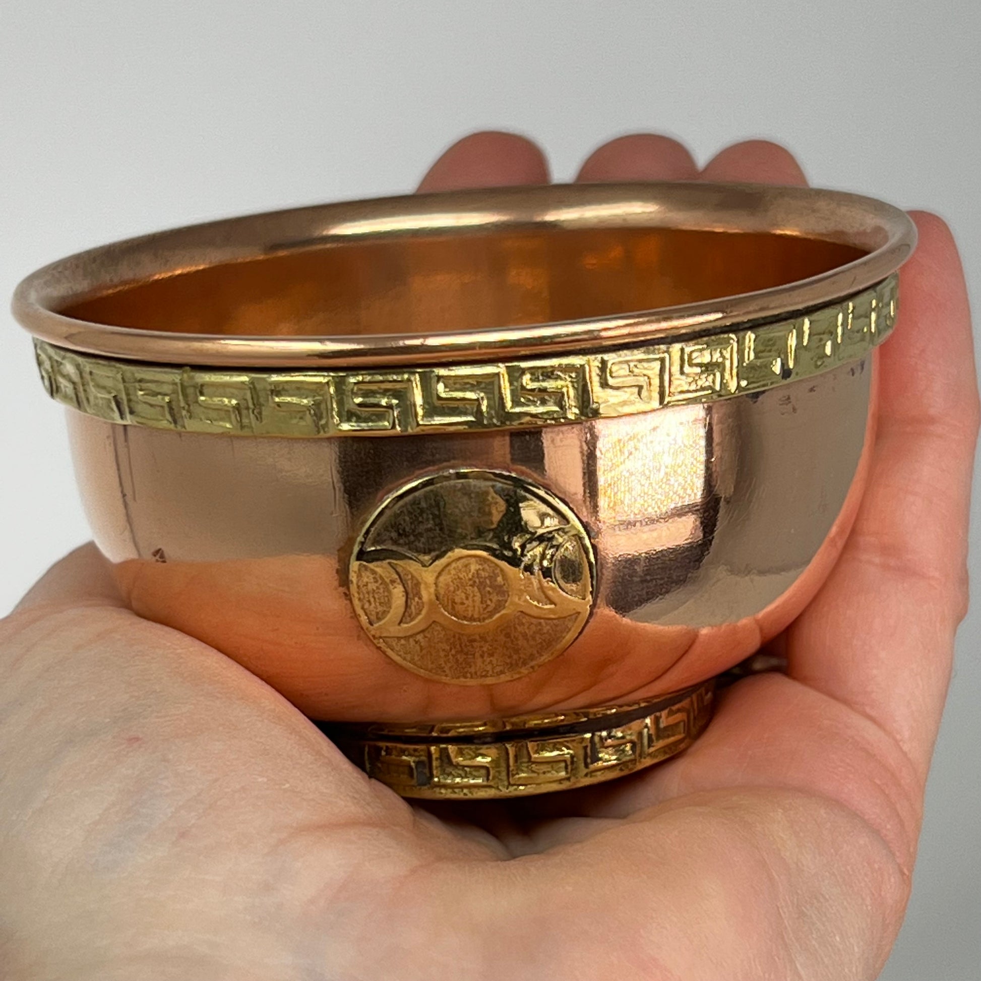 Copper Altar Bowl - Triple Moon