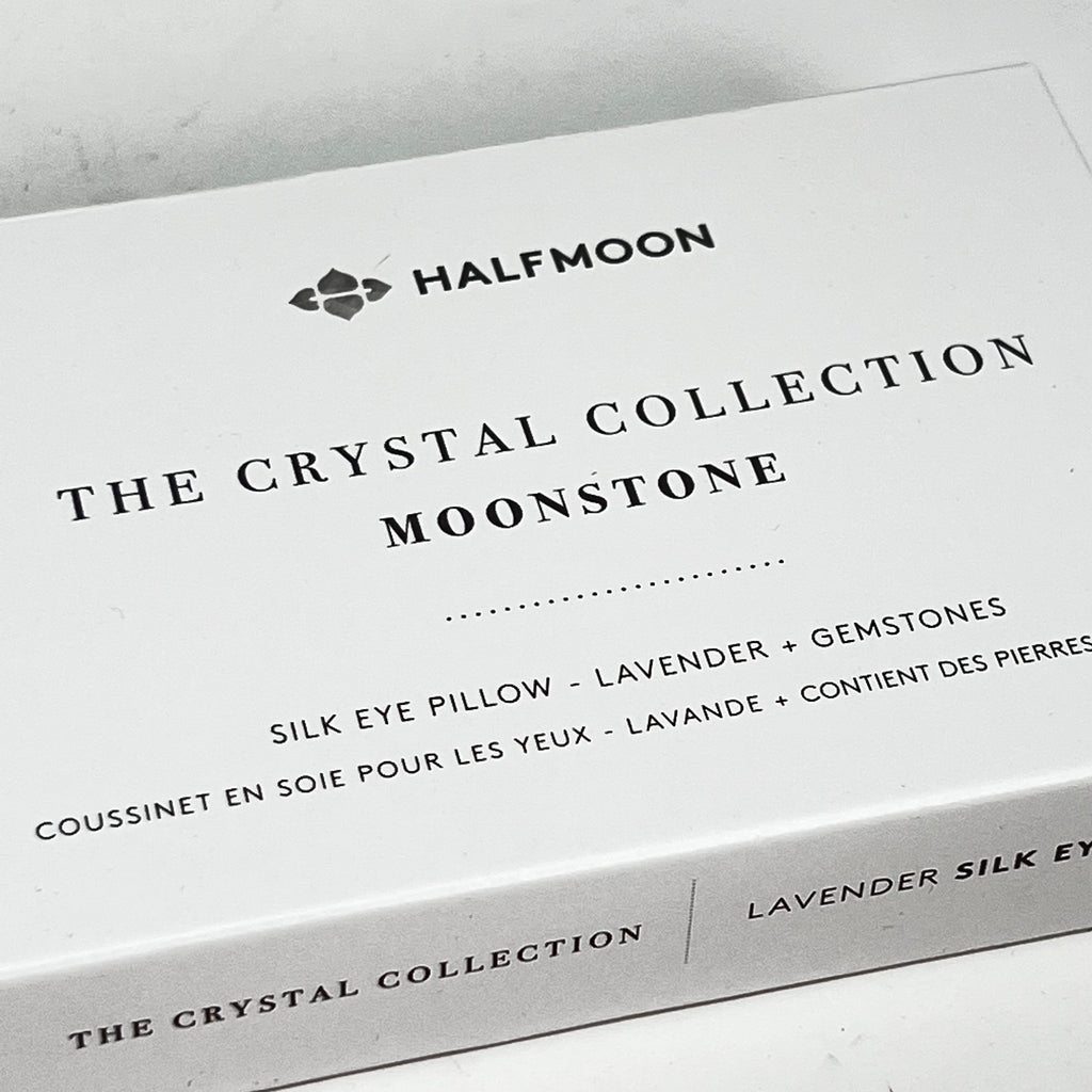 HALFMOON Crystal Collection Silk Eye Pillow (6 options)
