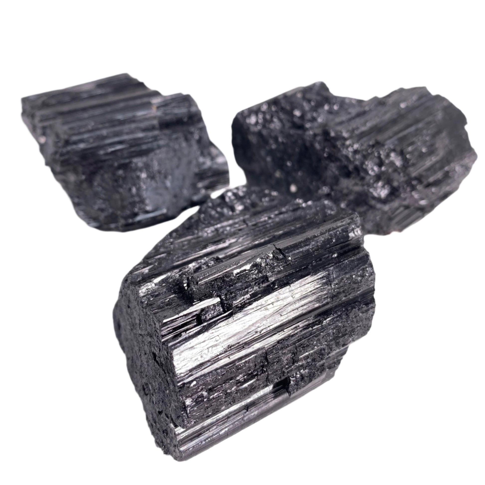 Black Tourmaline Rough Chunks (Various Sizes)