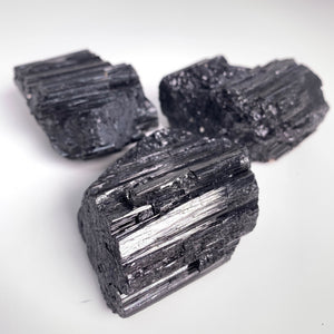 Black Tourmaline Rough Chunks (Various Sizes)