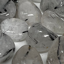 Load image into Gallery viewer, Tourmalinated Quartz - Tumbled
