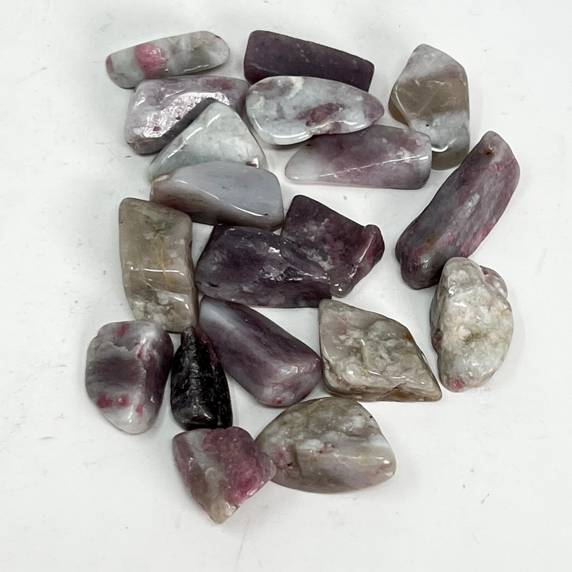Rubellite (Pink Tourmaline in Albite) - Tumbled