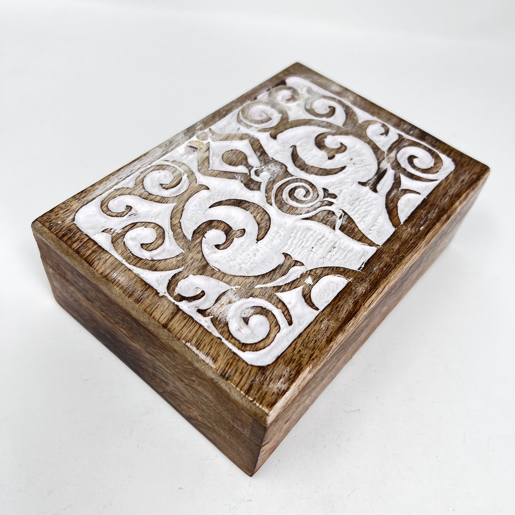 Wooden Box - Carved Goddess