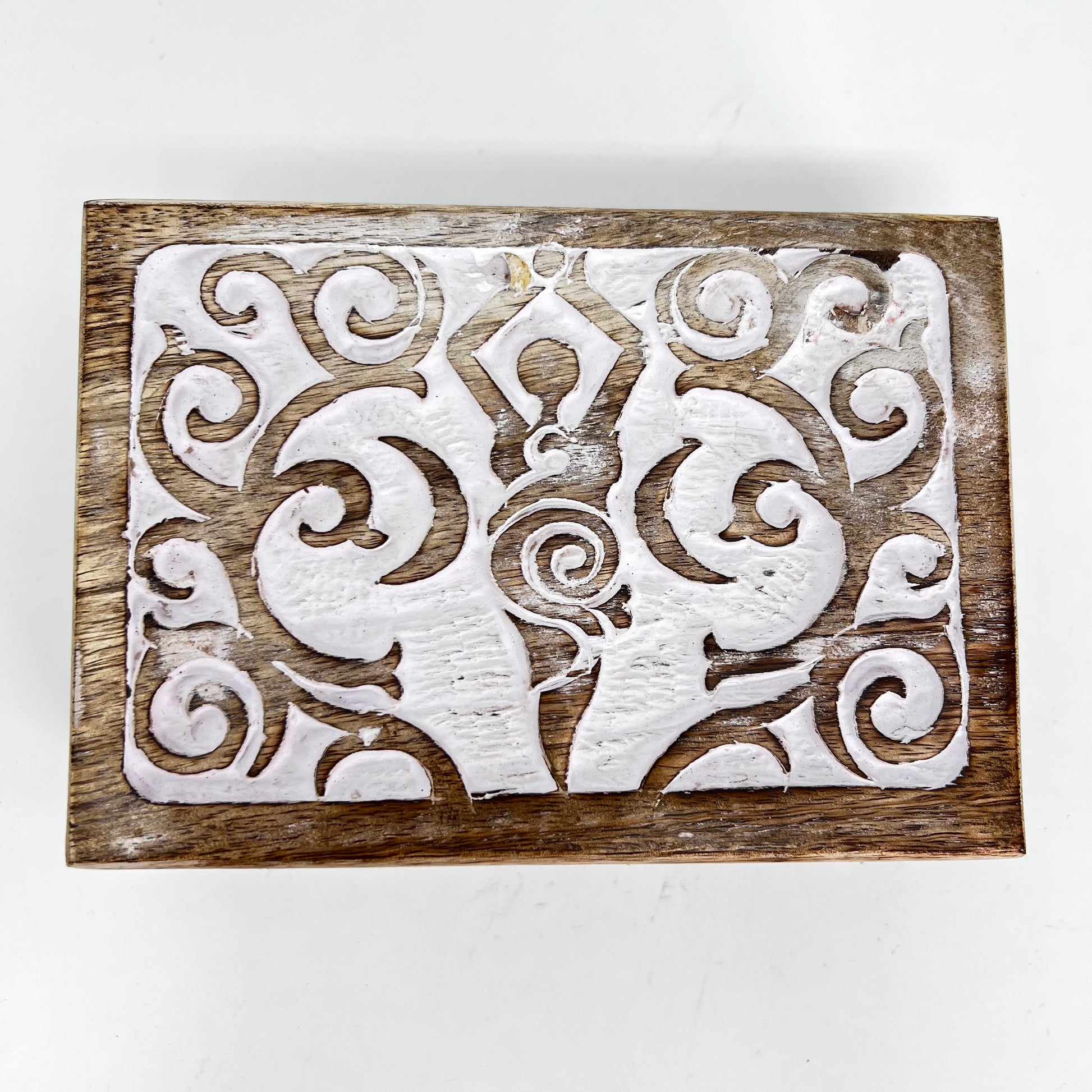 Wooden Box - Carved Goddess