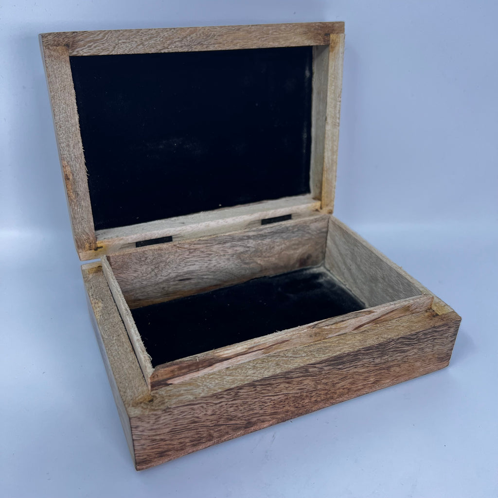 Wooden Box - Carved Goddess