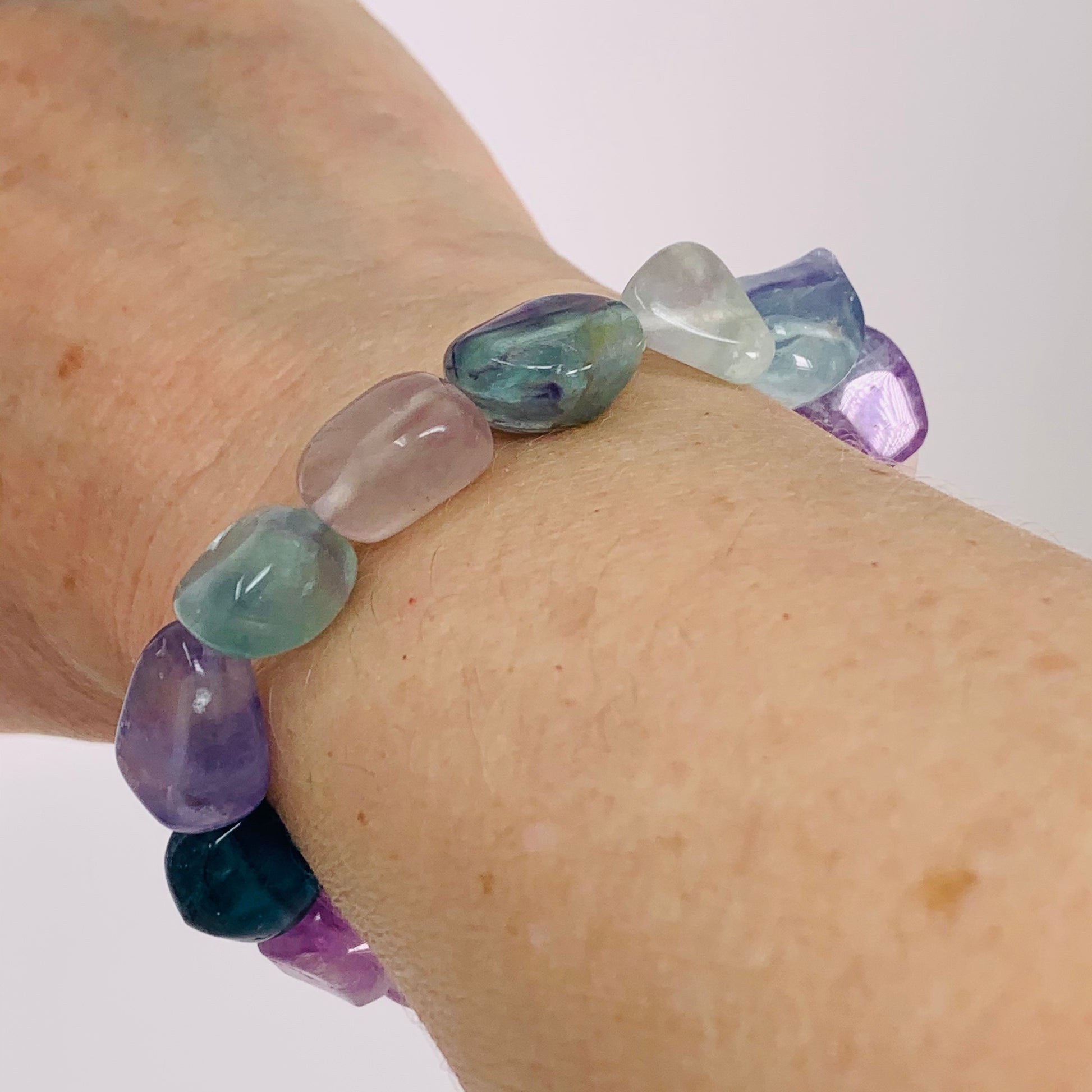 Fluorite Bracelet - Tumbled Stones