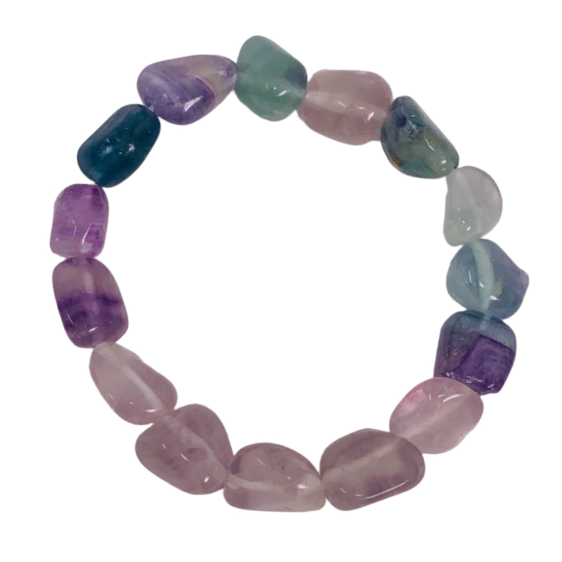 Fluorite Bracelet - Tumbled Stones