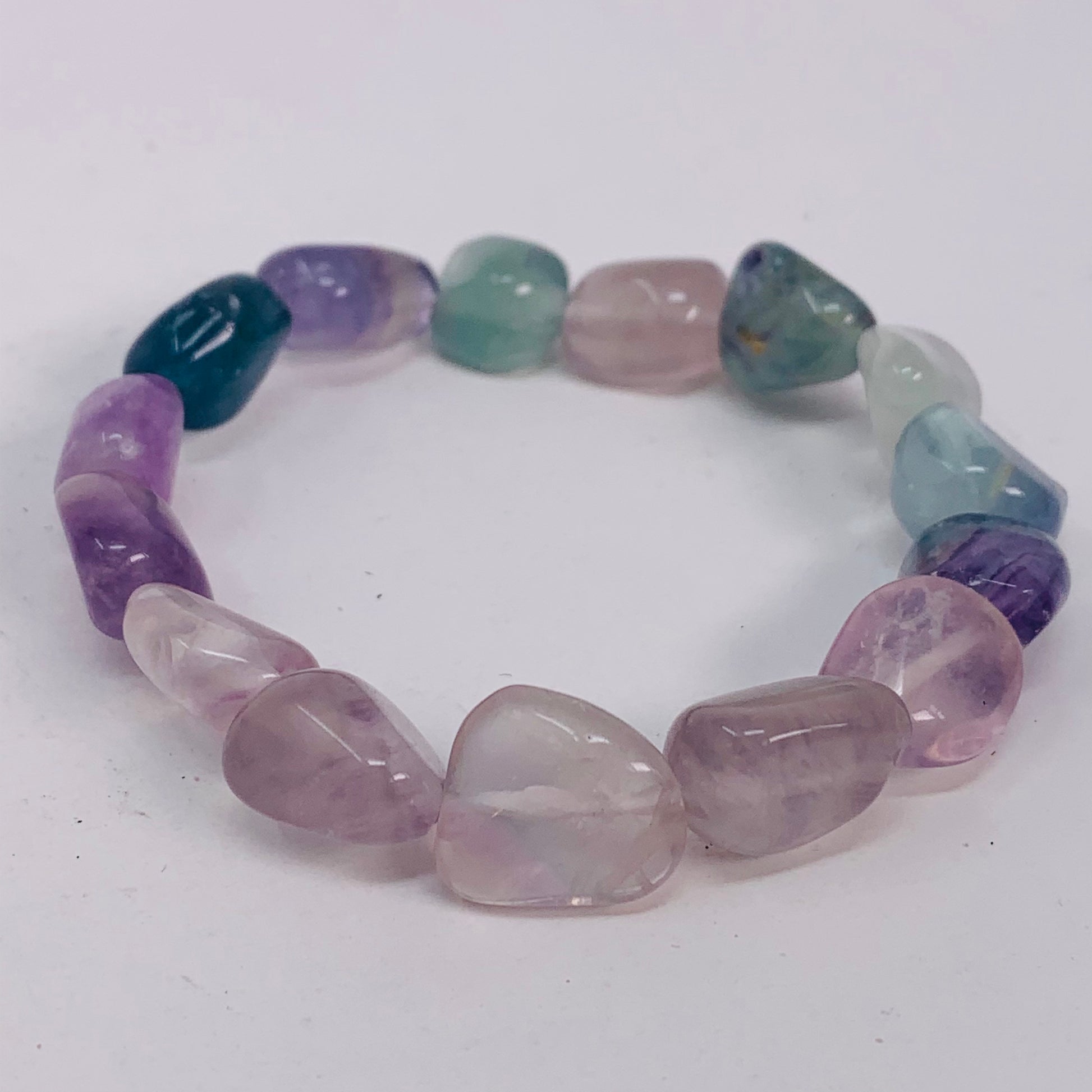 Fluorite Bracelet - Tumbled Stones
