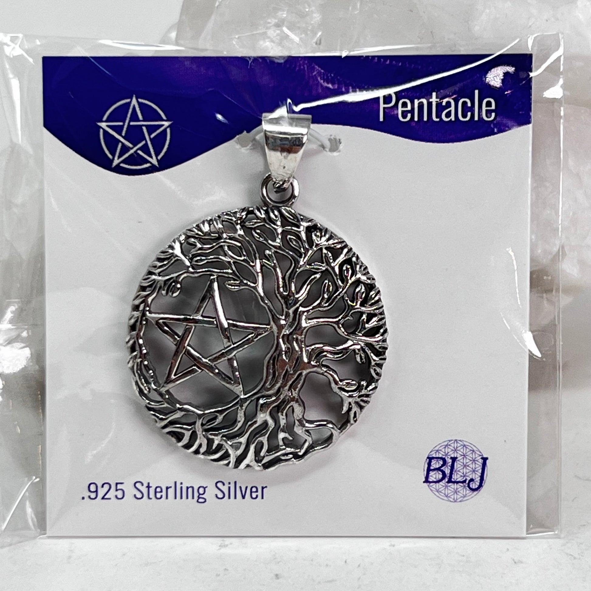 Pendant - Sterling Silver Pentacle in Tree of Life