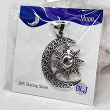 Load image into Gallery viewer, Pendant - Sterling Silver Sun &amp; Moon
