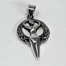 Load image into Gallery viewer, Pendant - Sterling Silver Celtic Moon Goddess
