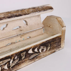Wooden Incense Burner & Storage Box