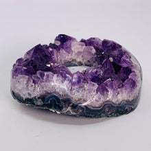 Load image into Gallery viewer, Amethyst Cluster Tealight Holder
