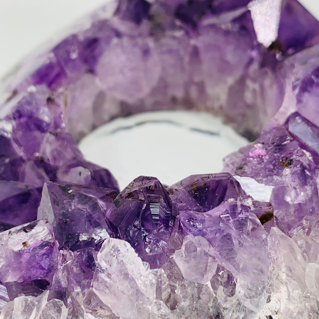 Amethyst Cluster Tealight Holder