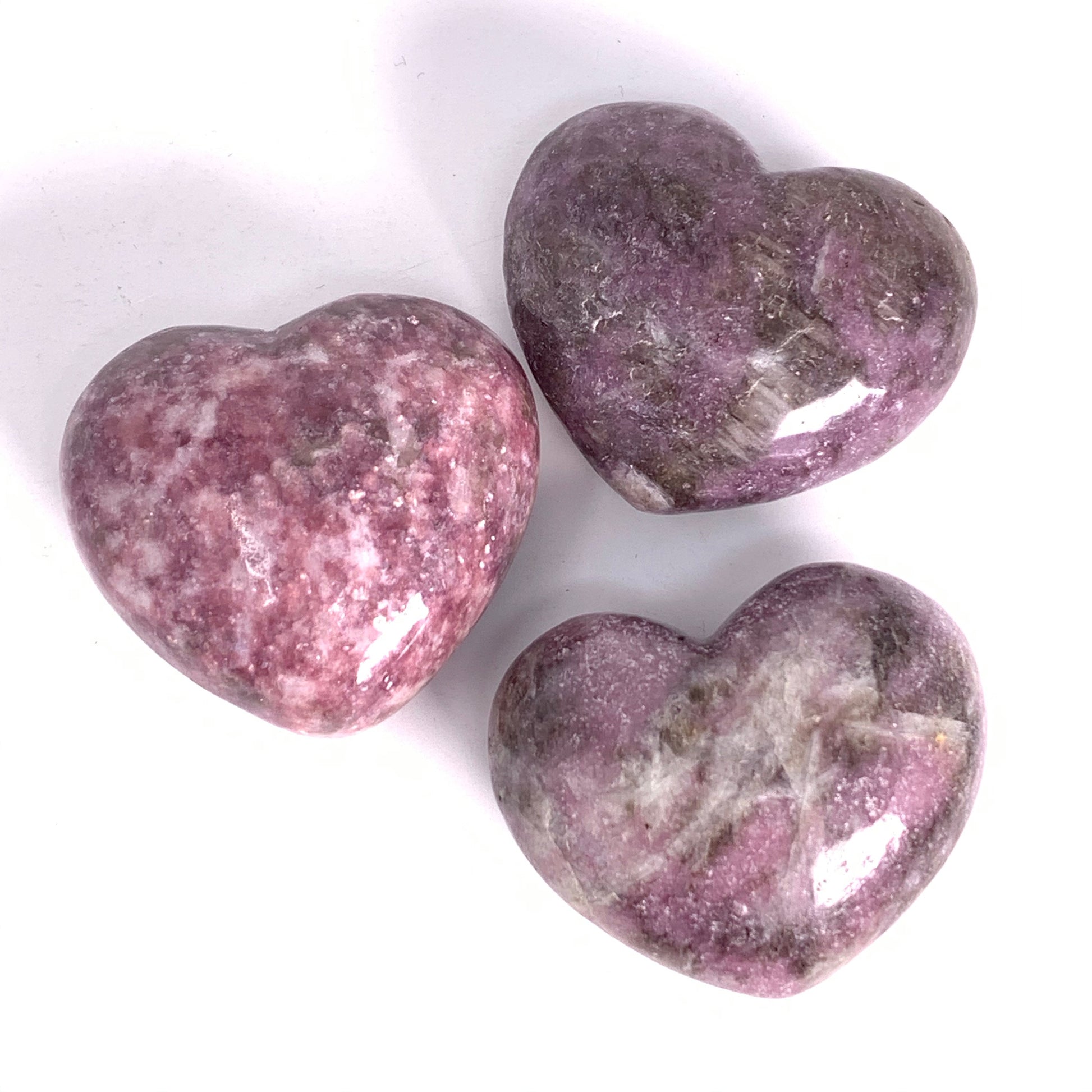 Lepidolite Puffy Heart