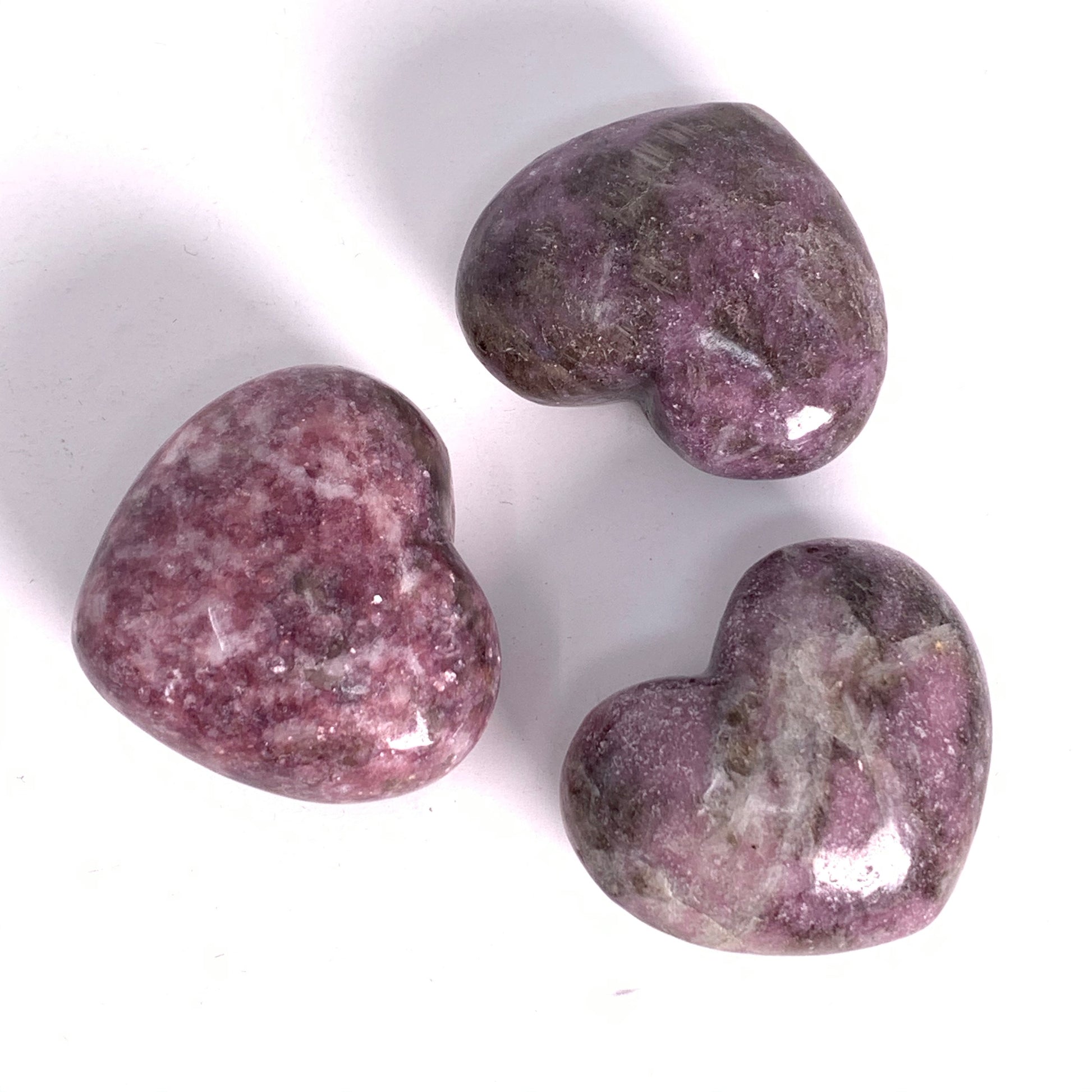 Lepidolite Puffy Heart