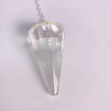 Load image into Gallery viewer, Pendulum - Clear Quartz Faceted
