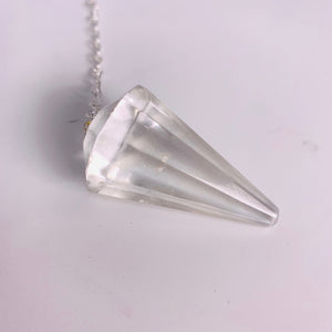 Pendulum - Clear Quartz Faceted