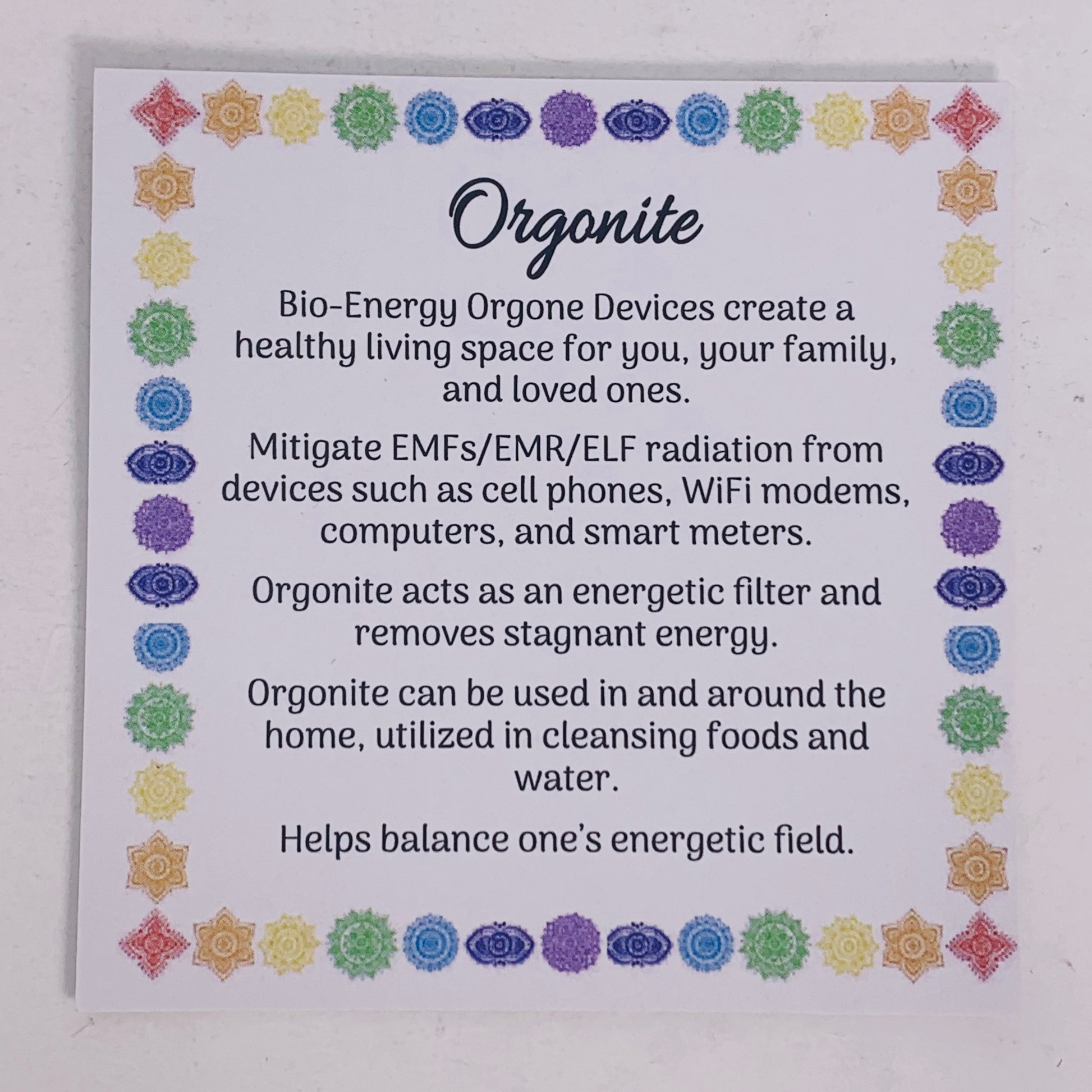 Pendant - Orgone Metratron Round, Clear Quartz