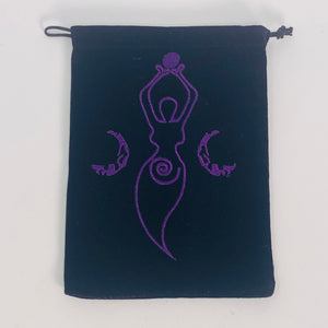 Velvet Pouch Embroidered (6 styles)