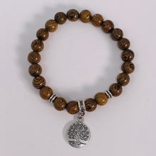 Load image into Gallery viewer, Bracelet - Wood Beads &amp; Tree of Life
