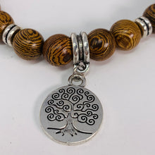 Load image into Gallery viewer, Bracelet - Wood Beads &amp; Tree of Life
