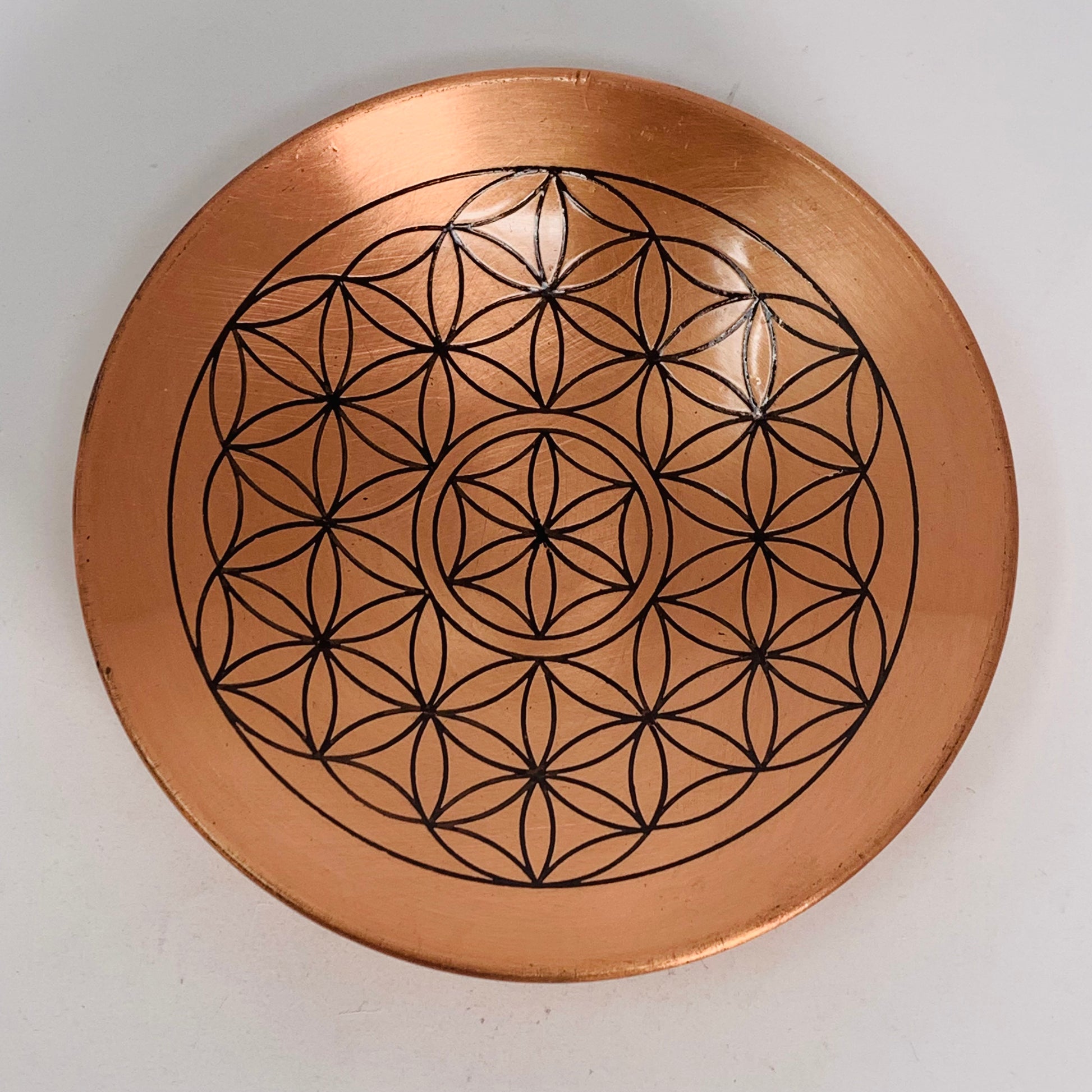 Copper Plate with Flower of Life