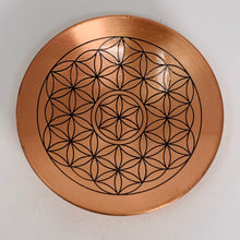 Load image into Gallery viewer, Copper Plate with Flower of Life
