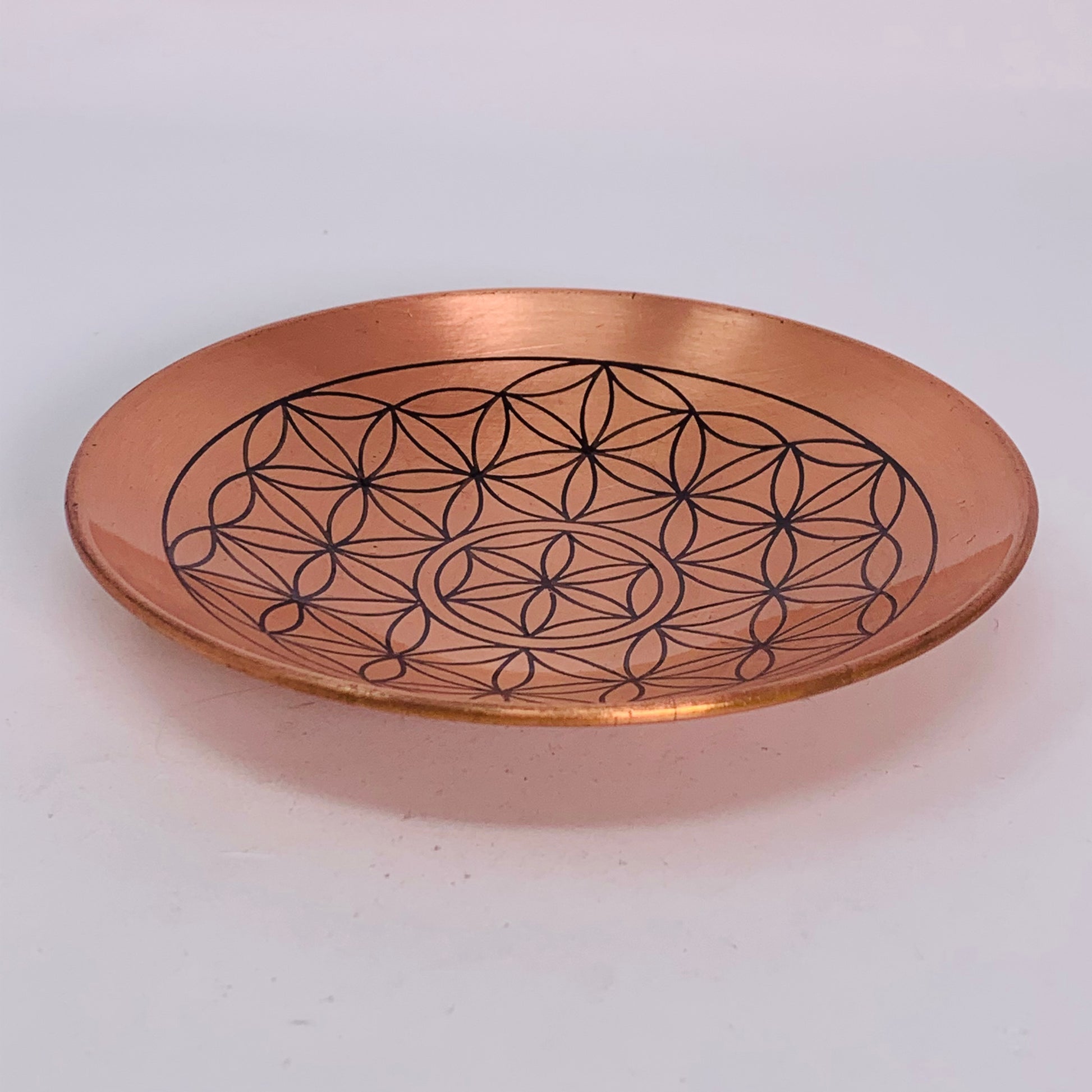 Copper Plate with Flower of Life