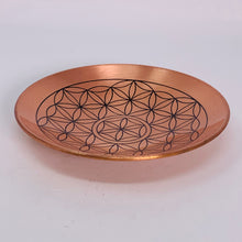 Load image into Gallery viewer, Copper Plate with Flower of Life
