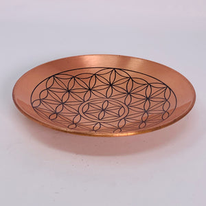 Copper Plate with Flower of Life
