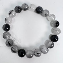Load image into Gallery viewer, Bracelet - Tourmalinated Quartz (10mm beads)
