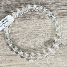Load image into Gallery viewer, Bracelet (Faceted) - Clear Quartz 8mm
