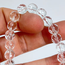 Load image into Gallery viewer, Bracelet (Faceted) - Clear Quartz 8mm
