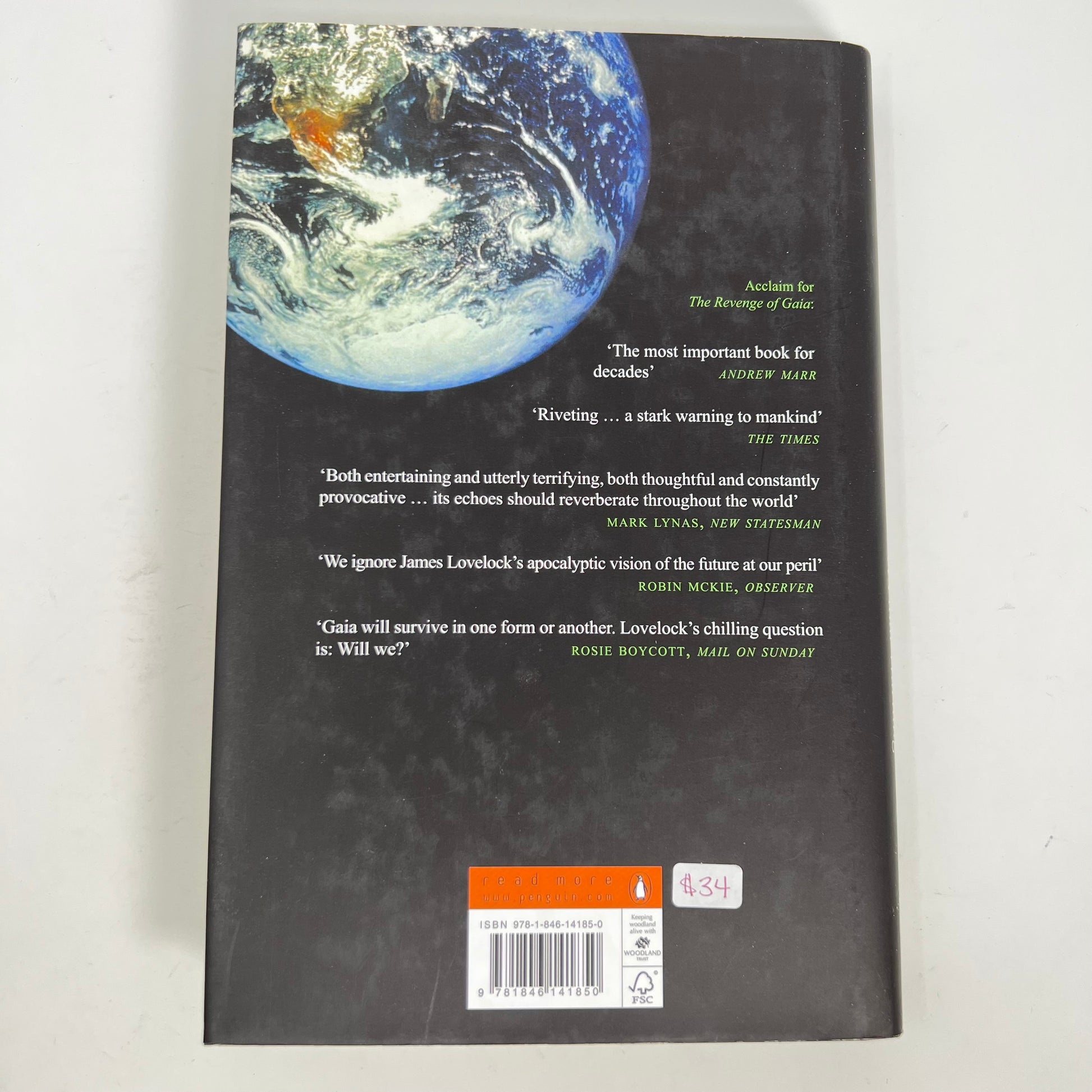 The Vanishing Face of Gaia by James Lovelock (Hardcover)