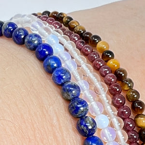 Crystal Bead Bracelet 4mm (Various)