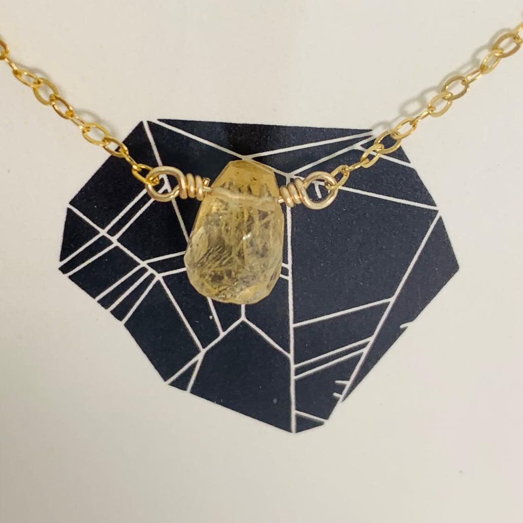 Citrine Necklace by Eleven Love