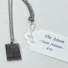 Load image into Gallery viewer, Tarot Pendant - The Moon (Stainless Steel)
