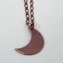 Load image into Gallery viewer, Copper Crescent Moon Necklace
