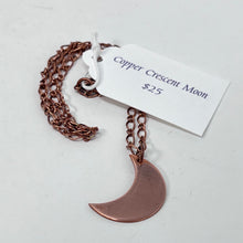 Load image into Gallery viewer, Copper Crescent Moon Necklace
